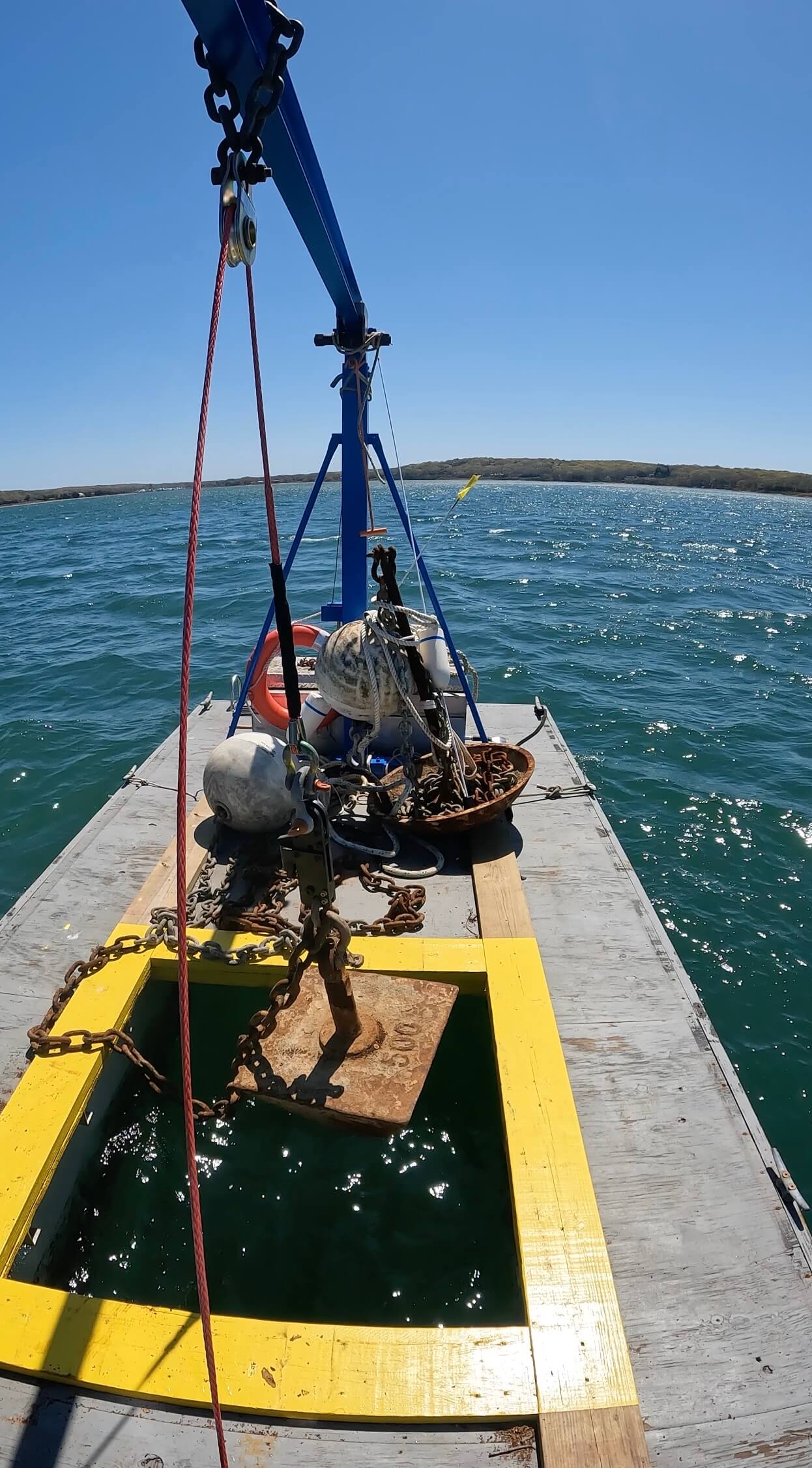 Mooring installation in Sag Harbor